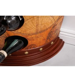Stojak na wino GLOBE 75 cm drewno sosna*Invicta Interior New