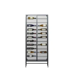 Stojak na wino PORTO 75 x 180 cm czarna*KDesign Hot