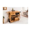 Stojak na wino REMMES 92 cm drewno mango*Invicta Interior Online