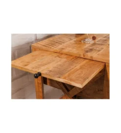 Stojak na wino REMMES 92 cm drewno mango*Invicta Interior Online