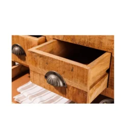 Stojak na wino REMMES 86 cm drewno mango*Invicta Interior Online