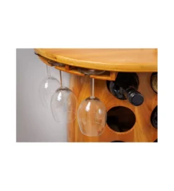 Stojak na wino REMMES 60 cm drewno sosna*Invicta Interior New