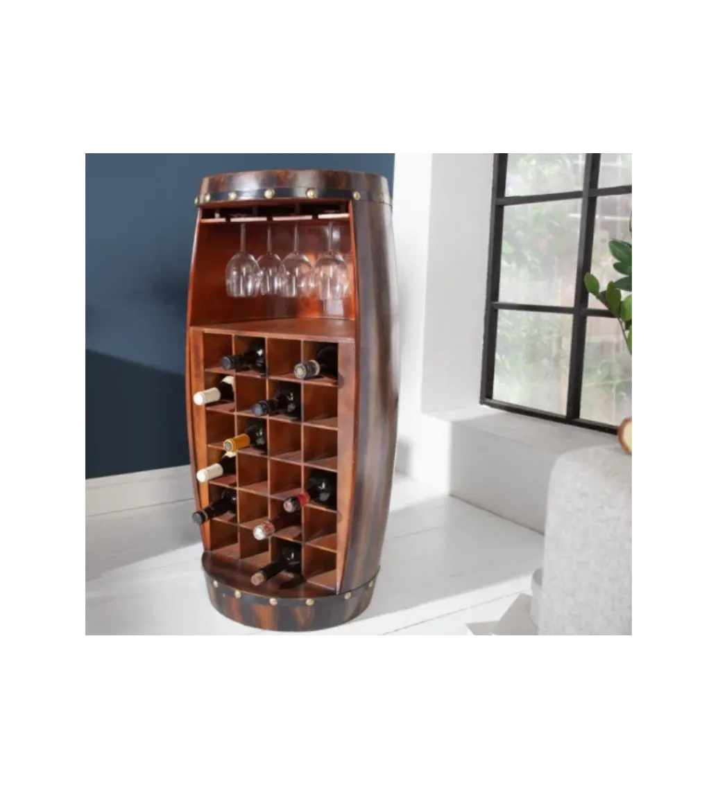 Stojak na wino REMMES 97 cm drewno jodła*Invicta Interior Discount