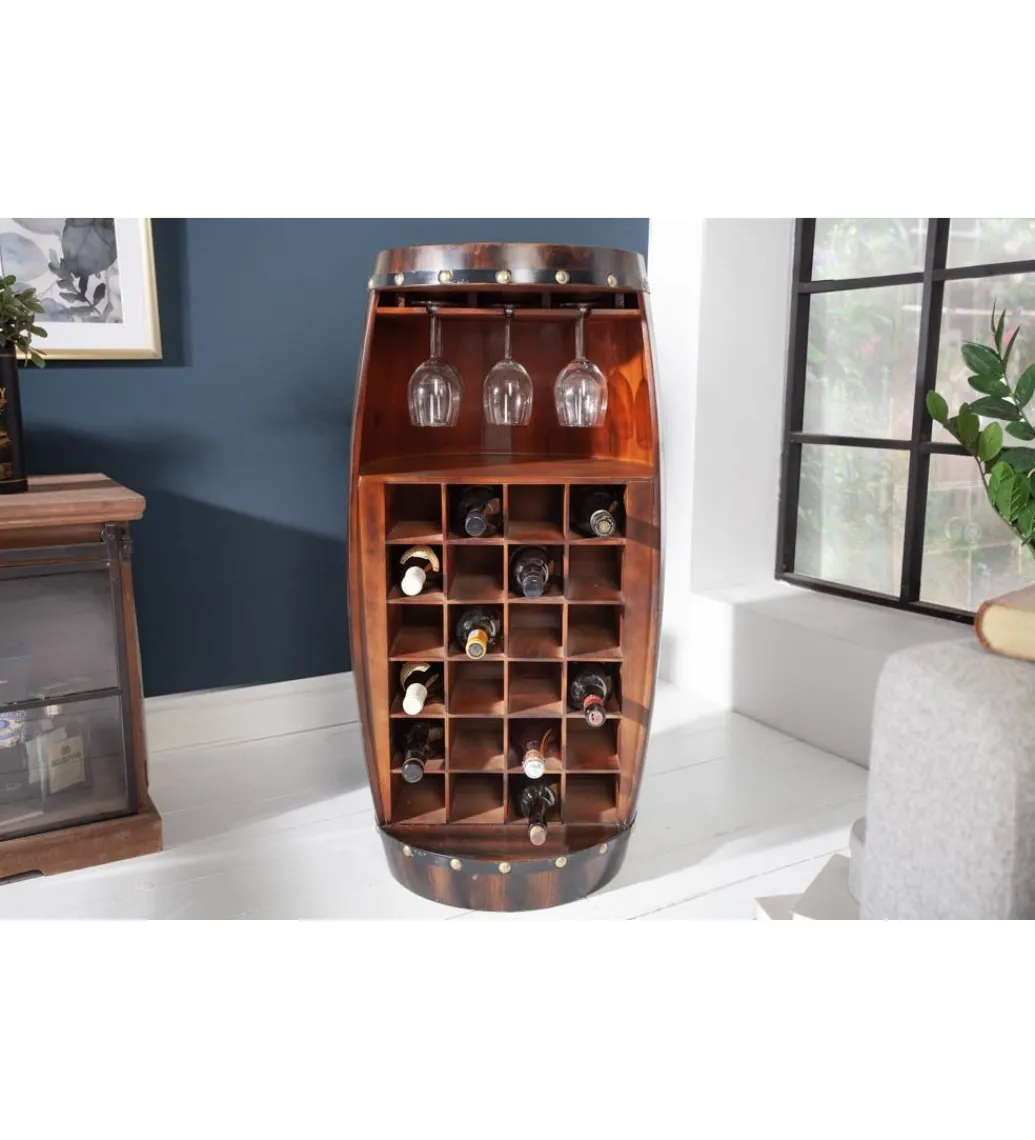 Stojak na wino REMMES 97 cm drewno jodła*Invicta Interior Discount