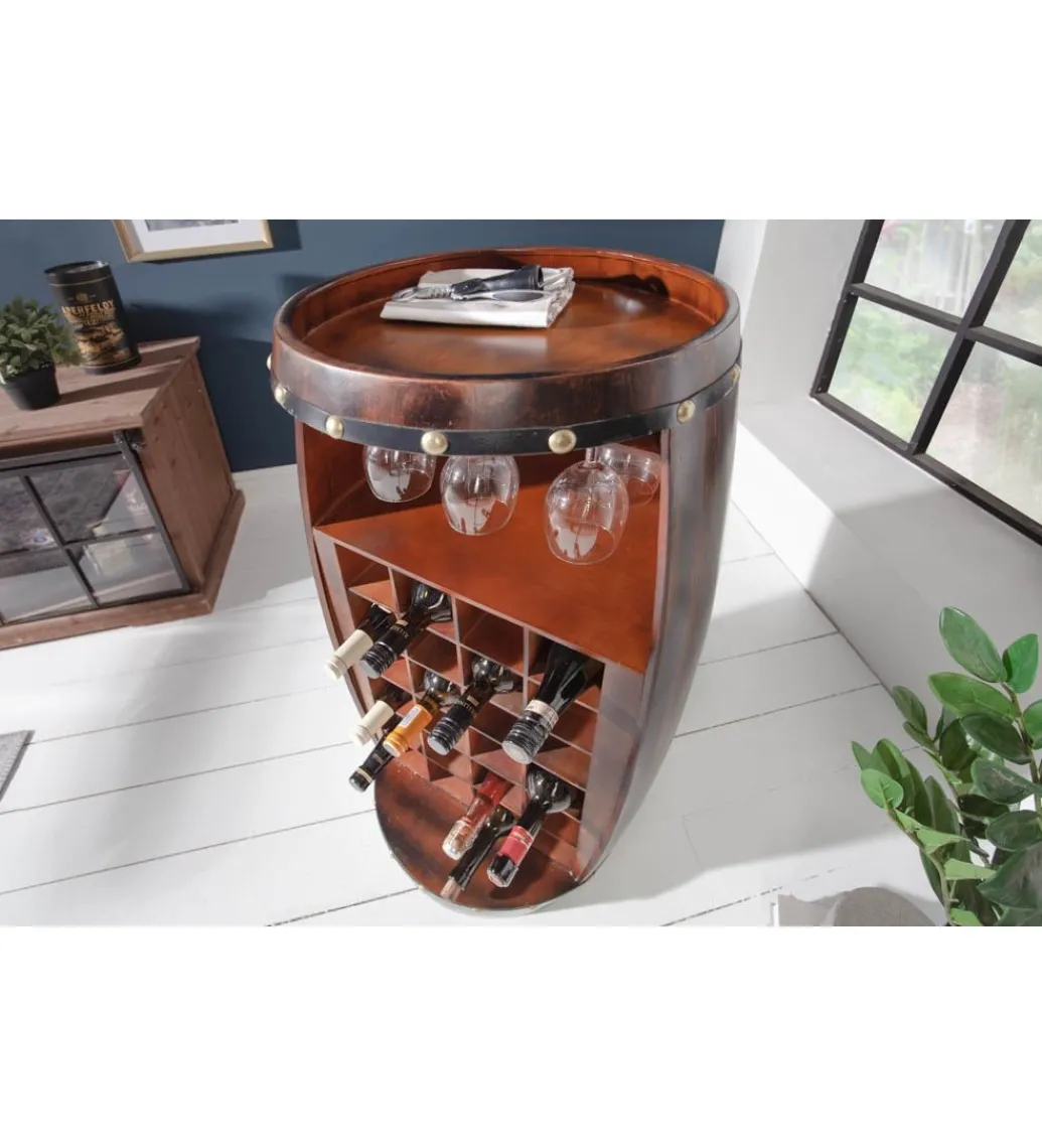 Stojak na wino REMMES 97 cm drewno jodła*Invicta Interior Discount
