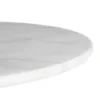 Stół okrągły AUESON 60 cm czarny blat w optyce marmuru*Zona-Design New
