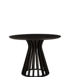Stół okrągły CONNIE 110 cm drewno mango brązowy*J-Line Clearance