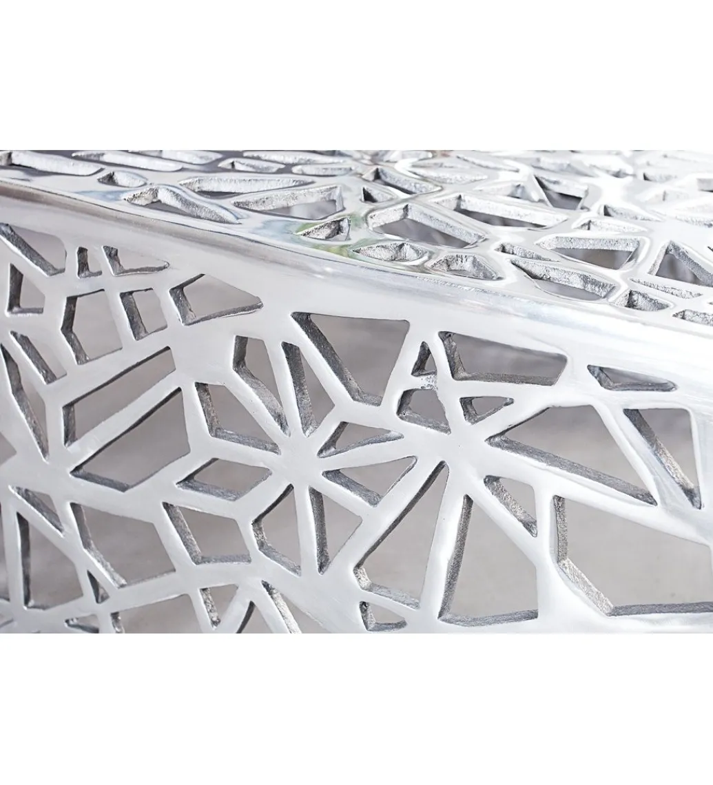 Stolik Abstract DELICADO Zestaw 2 Srebrny*Invicta Interior Outlet
