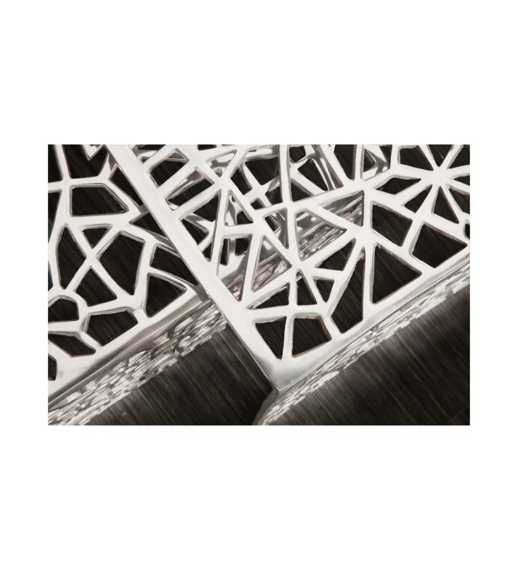 Stolik Abstract DELICADO Zestaw 2 Srebrny*Invicta Interior Outlet