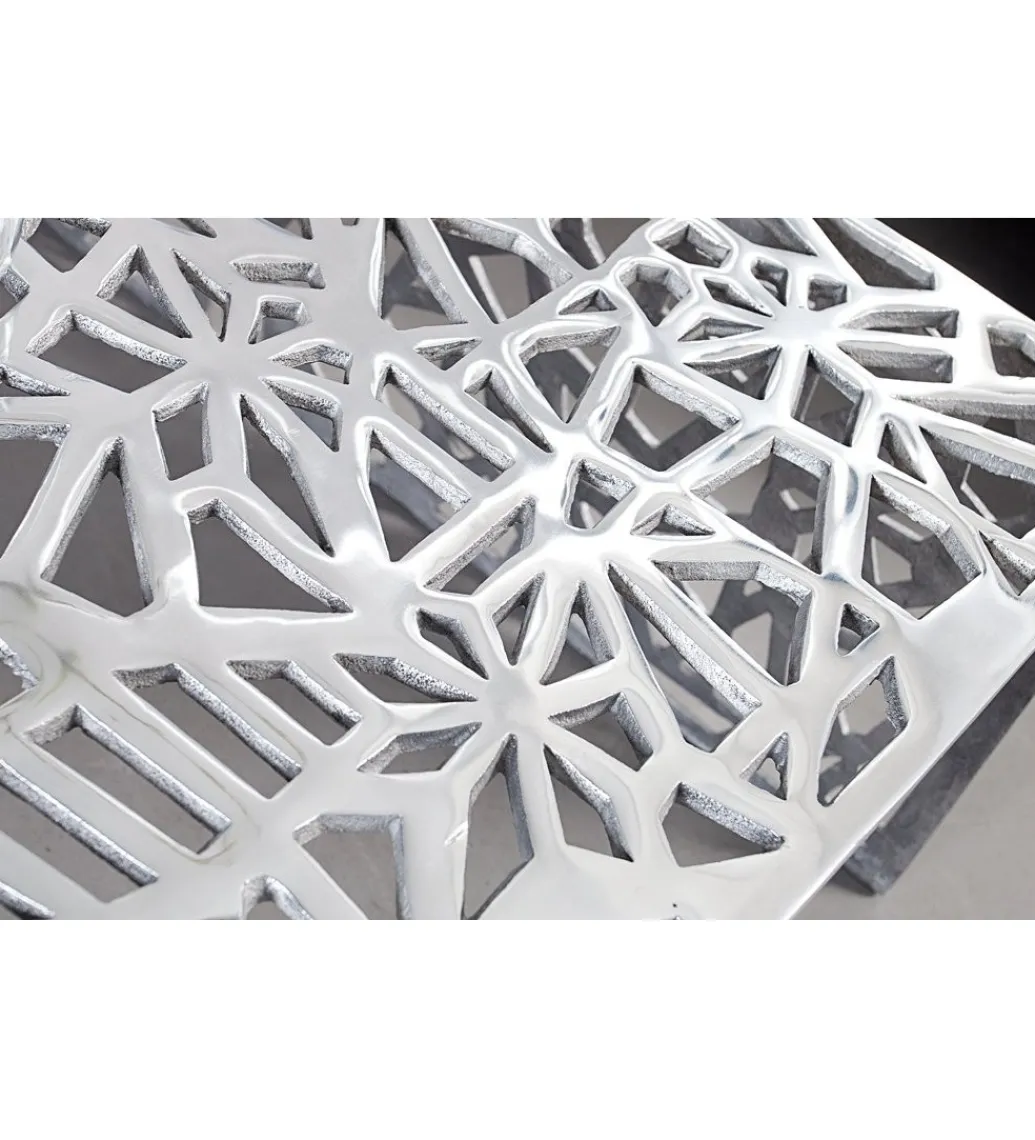 Stolik Abstract DELICADO Zestaw 2 Srebrny*Invicta Interior Outlet