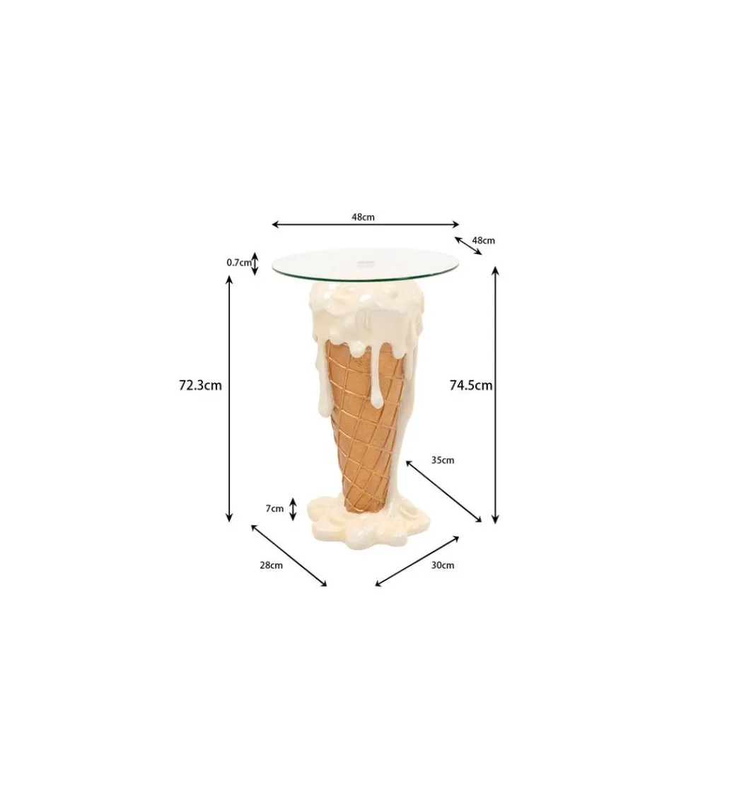 Stolik bistro ICE CREAM VANILLA 73 cm*KARE Clearance