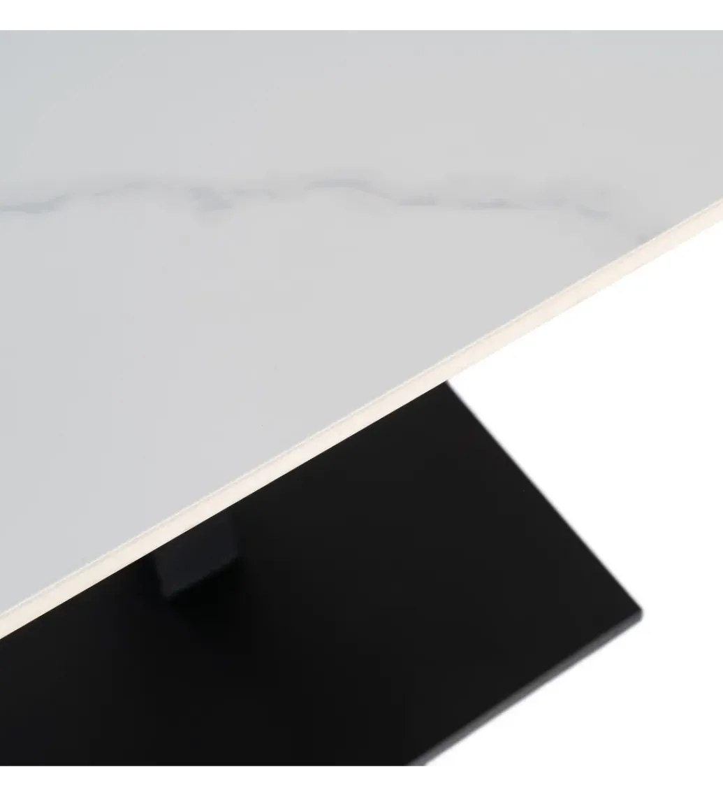 Stolik bistro SINTERED 80 cm efekt marmuru biały*Zona-Design Hot