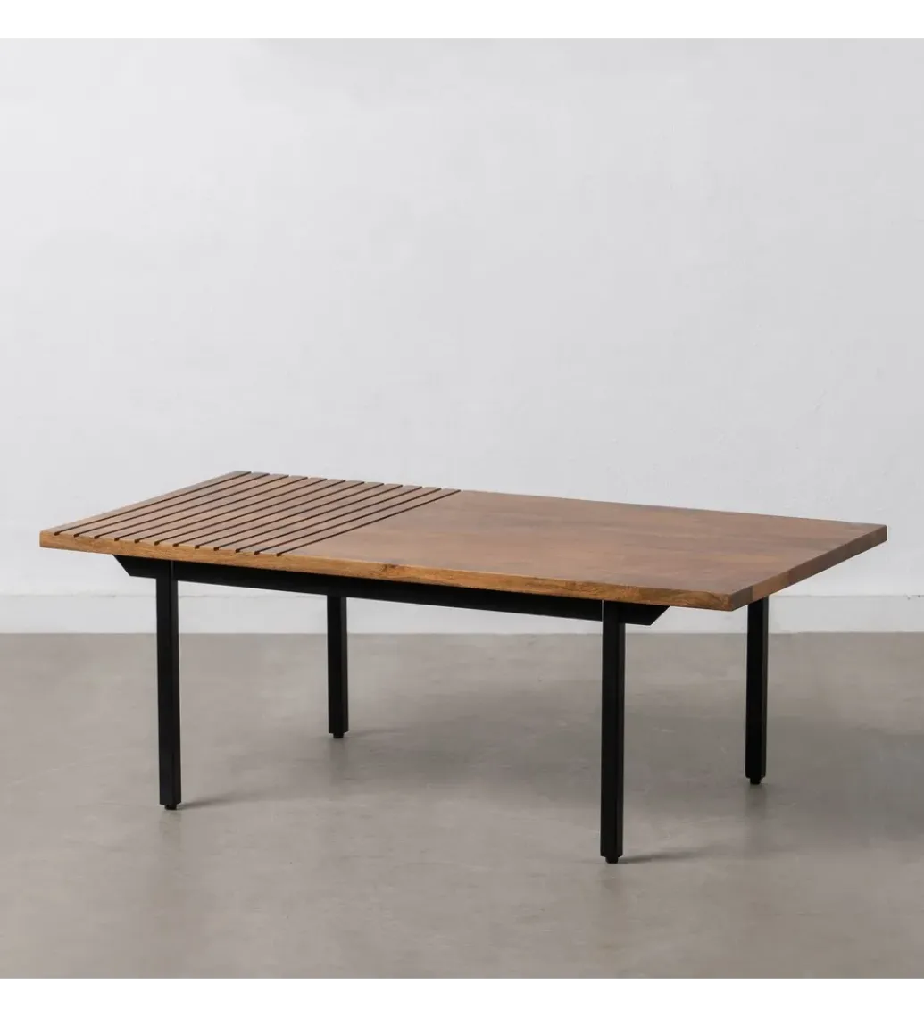 Stolik kawowy ABNER 110 cm drewno mango Brązowa*Zona-Design New
