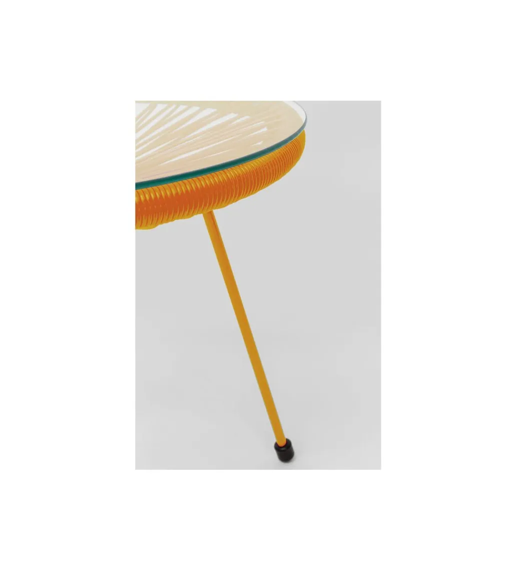 Stolik kawowy ACAPULCO 50 cm mono pomarańczowy*KARE New