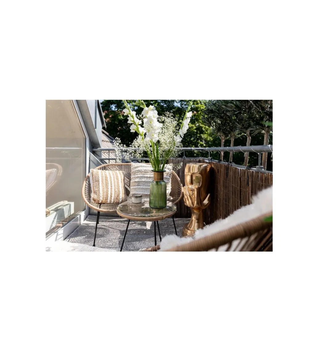 Stolik kawowy ACAPULCO 50 cm naturalny*KARE Discount