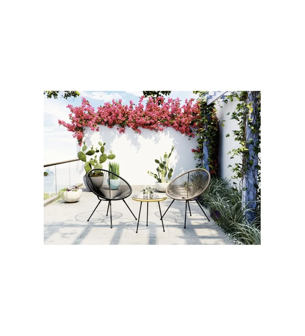 Stolik kawowy ACAPULCO 50 cm naturalny*KARE Discount