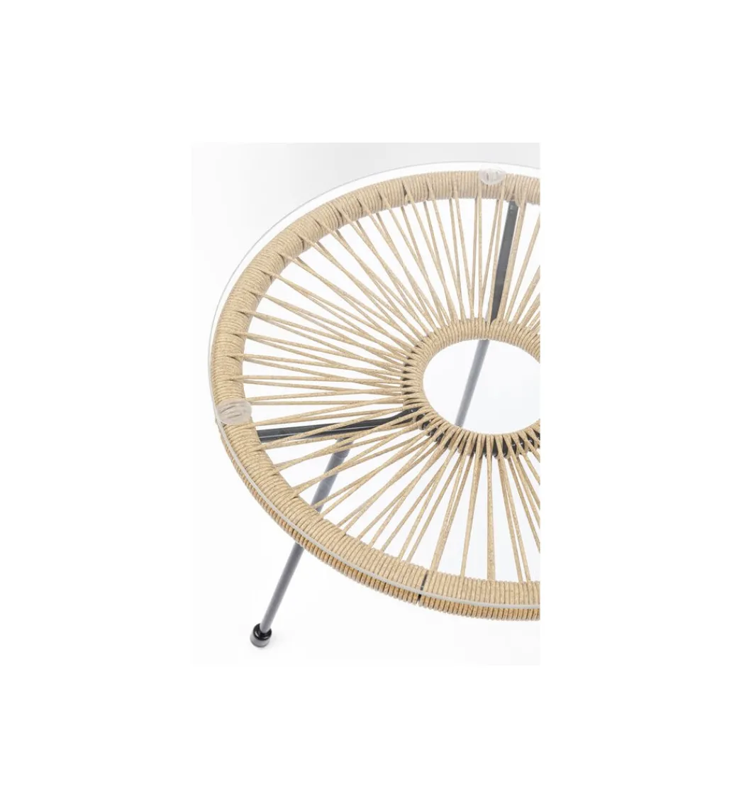 Stolik kawowy ACAPULCO 50 cm naturalny*KARE Discount