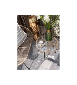 Stolik kawowy ACAPULCO 50 cm naturalny*KARE Discount