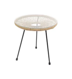 Stolik kawowy ACAPULCO 50 cm naturalny*KARE Discount