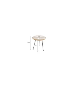 Stolik kawowy ACAPULCO 50 cm naturalny*KARE Discount