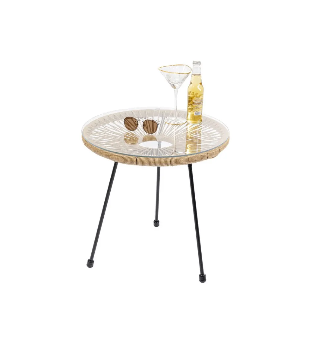 Stolik kawowy ACAPULCO 50 cm naturalny*KARE Discount