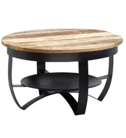 Stolik kawowy AFLAN 60 cm drewno mango*WOHNLING, GERMANY New