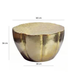 Stolik kawowy ALEMANO 60 cm złoty*WOHNLING, GERMANY Discount