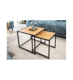 Stolik kawowy ALPERA set 2 w optyce dębu*Invicta Interior Clearance