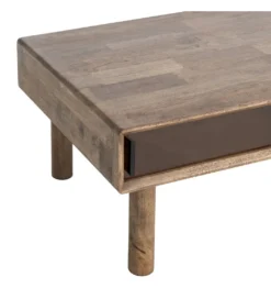 Stolik kawowy AMY 120 cm drewno kauczuk*Zona-Design New