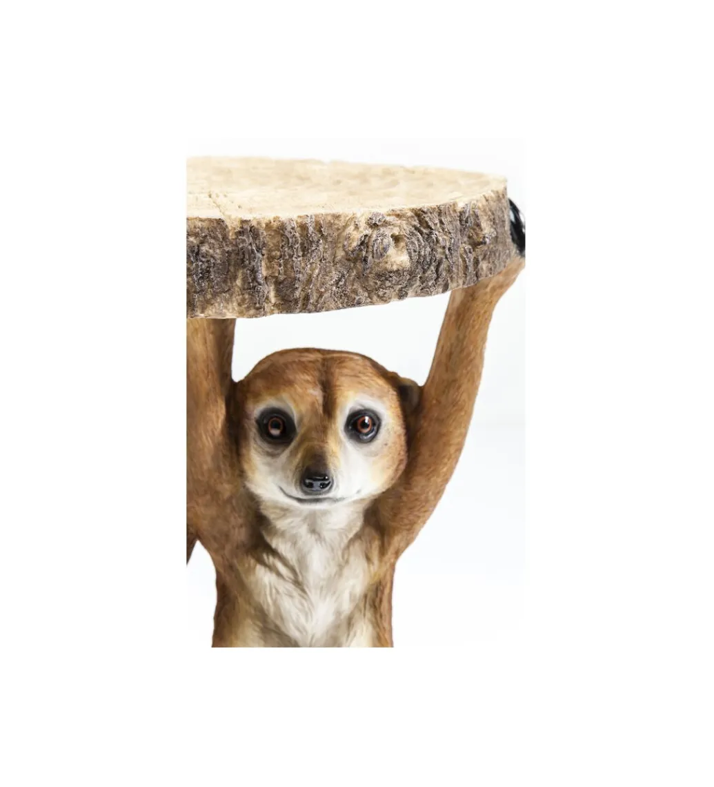 Stolik kawowy ANIMAL MEERKAT SISTERS 33 cm brązowy*KARE