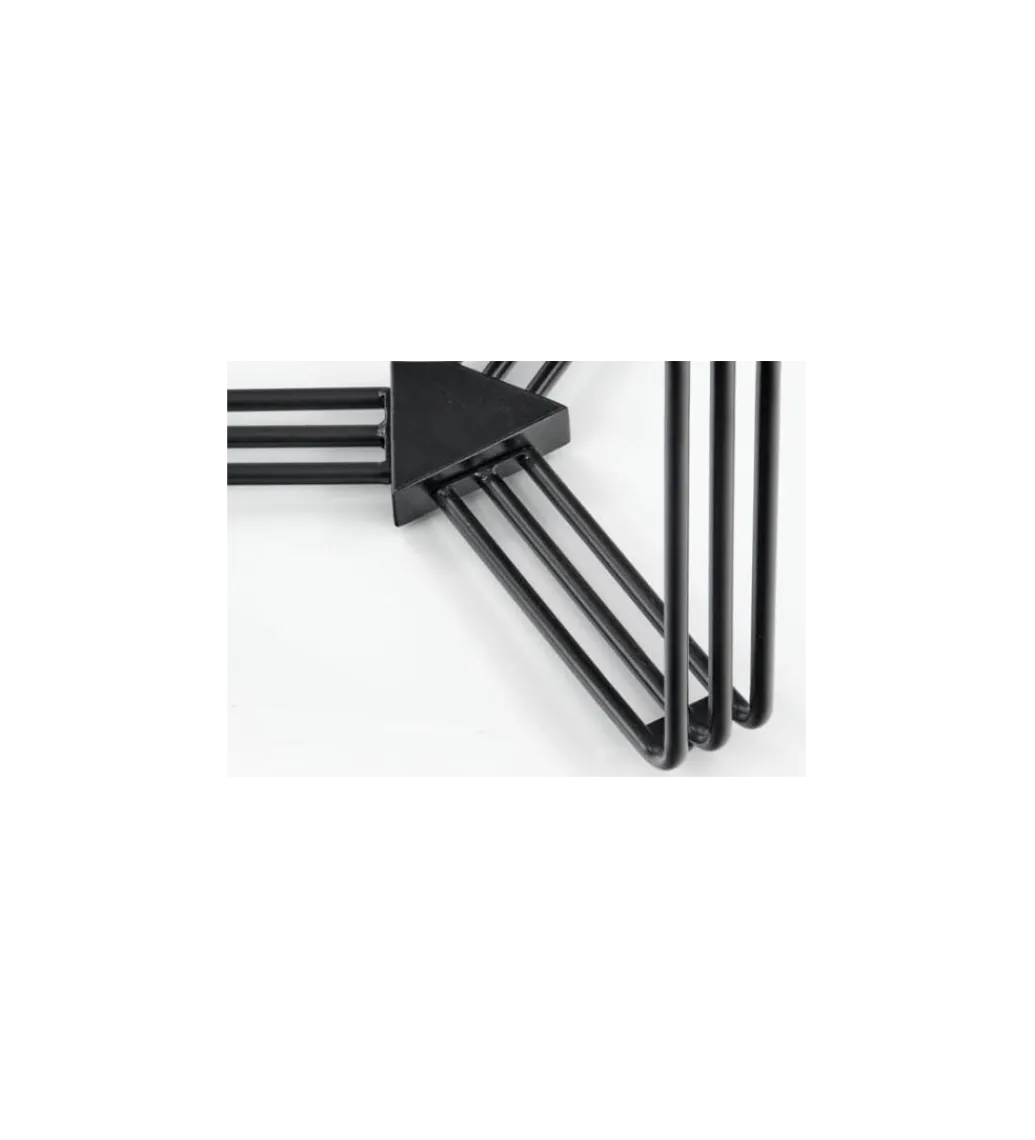 Stolik kawowy ANTICA 80 cm w optyce czarnego marmuru*Halmar Discount