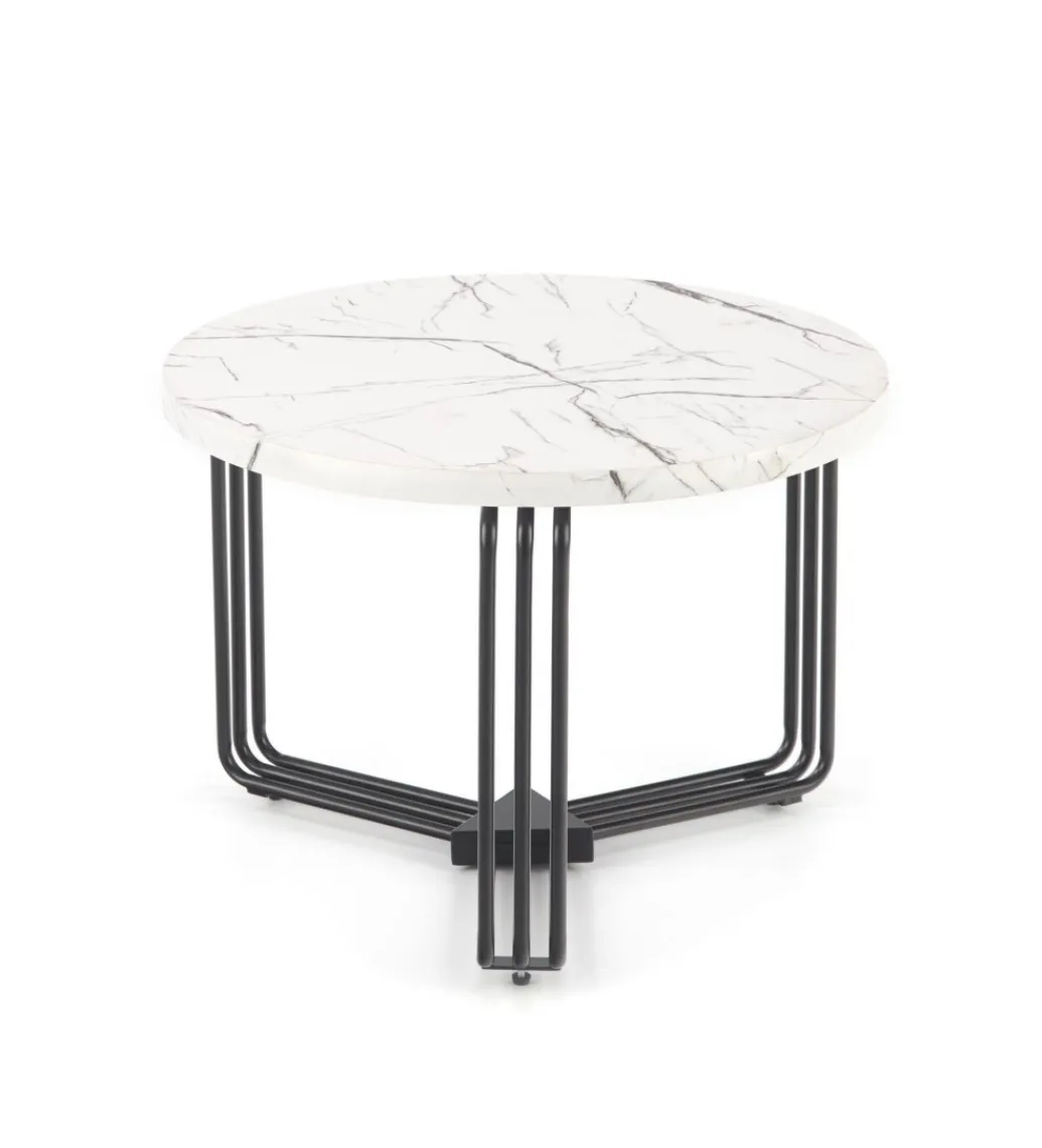 Stolik kawowy ANTICA 55 cm w optyce marmuru*Halmar New