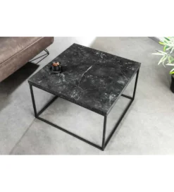 Stolik kawowy ARCHITECTURE 60 cm w optyce czarnego marmuru*Invicta Interior Hot