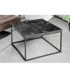 Stolik kawowy ARCHITECTURE 60 cm w optyce czarnego marmuru*Invicta Interior Hot