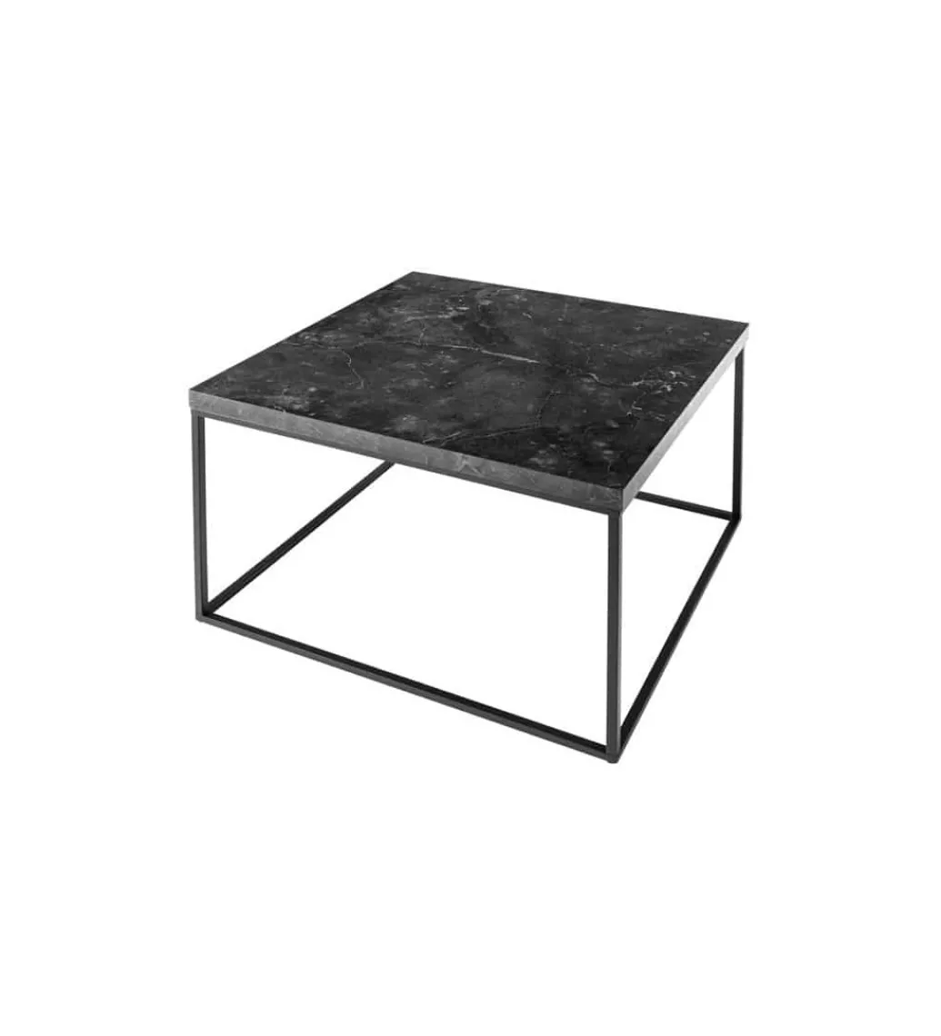 Stolik kawowy ARCHITECTURE 60 cm w optyce czarnego marmuru*Invicta Interior Hot
