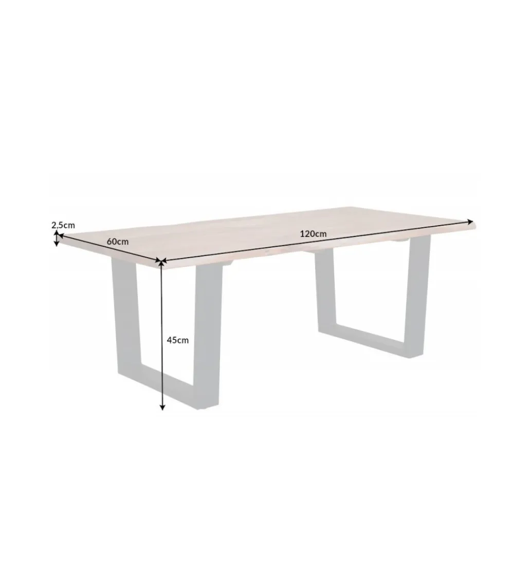Stolik Kawowy ARKTYKA Maamut 120 Cm drewno Akacja*Invicta Interior Clearance