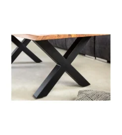 Stolik kawowy ARKTYKA Mammut X 120 cm drewno akacja honey*Invicta Interior Outlet