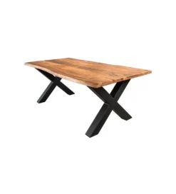 Stolik kawowy ARKTYKA Mammut X 120 cm drewno akacja honey*Invicta Interior Outlet