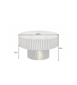 Stolik kawowy ASIM 60cm czarno biały*Invicta Interior Best
