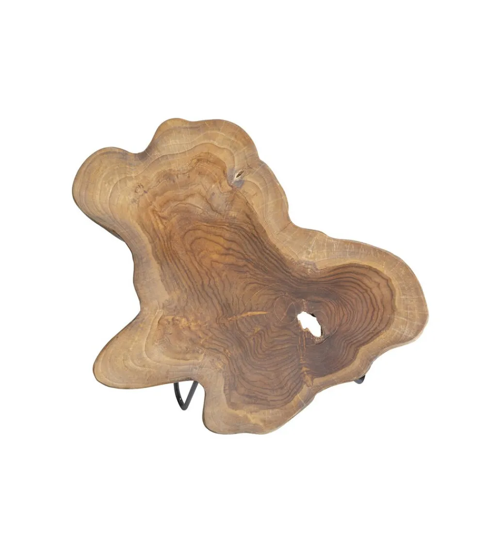 Stolik kawowy Aspen 50 cm dewno teak*KARE