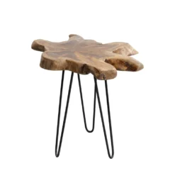 Stolik kawowy Aspen 50 cm dewno teak*KARE
