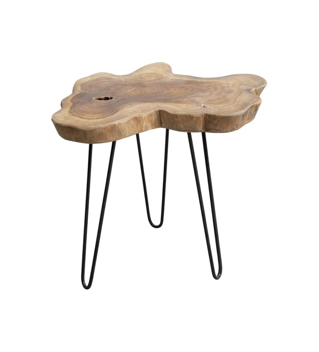 Stolik kawowy Aspen 50 cm dewno teak*KARE