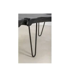 Stolik kawowy ASPEN 100 cm drewno teak czarny*KARE Sale