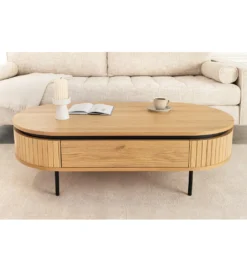 Stolik kawowy ATELIER 120 cm kolor dębu*Invicta Interior Discount