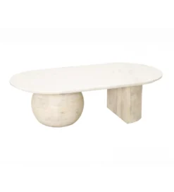 Stolik kawowy ATERIUM 120 cm drewno mango*Imeri Discount