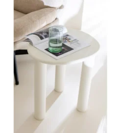Stolik kawowy BALI 51cm biały*J-Line Best