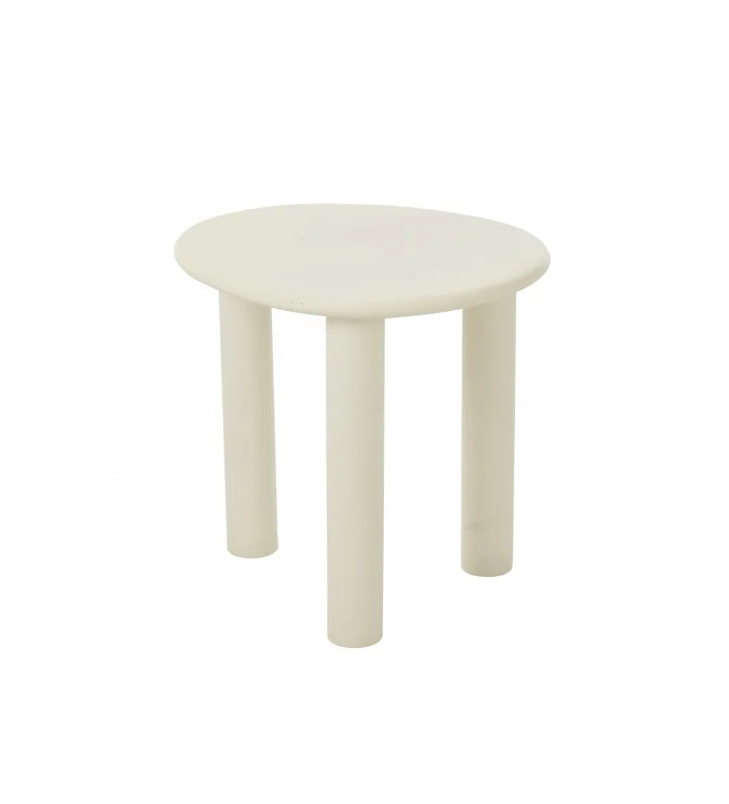 Stolik kawowy BALI 51cm biały*J-Line Best