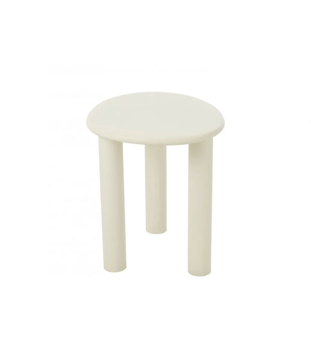 Stolik kawowy BALI 51cm biały*J-Line Best