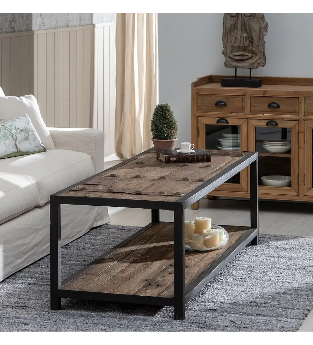 Stolik kawowy BANUTA 165 cm drewno wiązu*Zona-Design Best