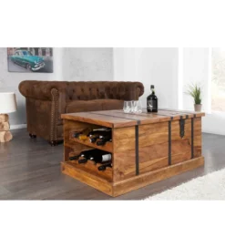 Stolik kawowy Bar Bodega 100 cm drewno Sheesham*Invicta Interior Hot